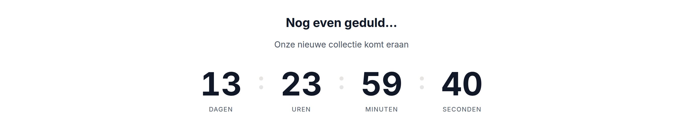 Voorbeeld van het blok Afteller