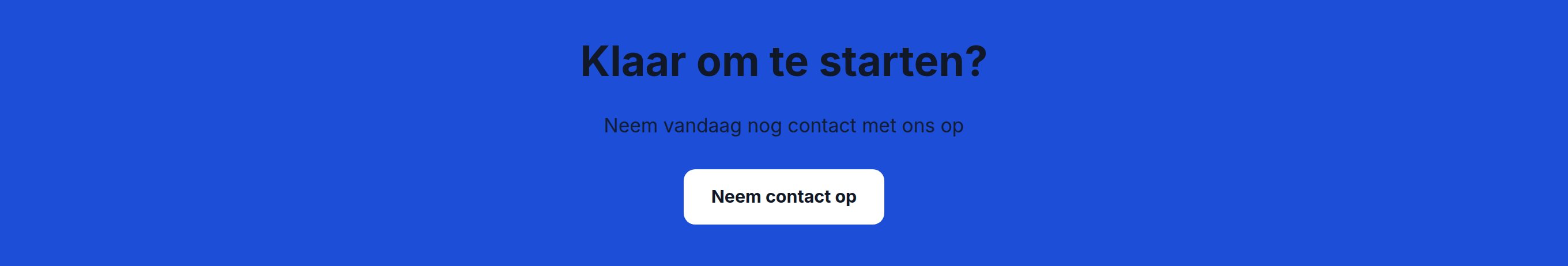 Voorbeeld van het blok Banner met knop