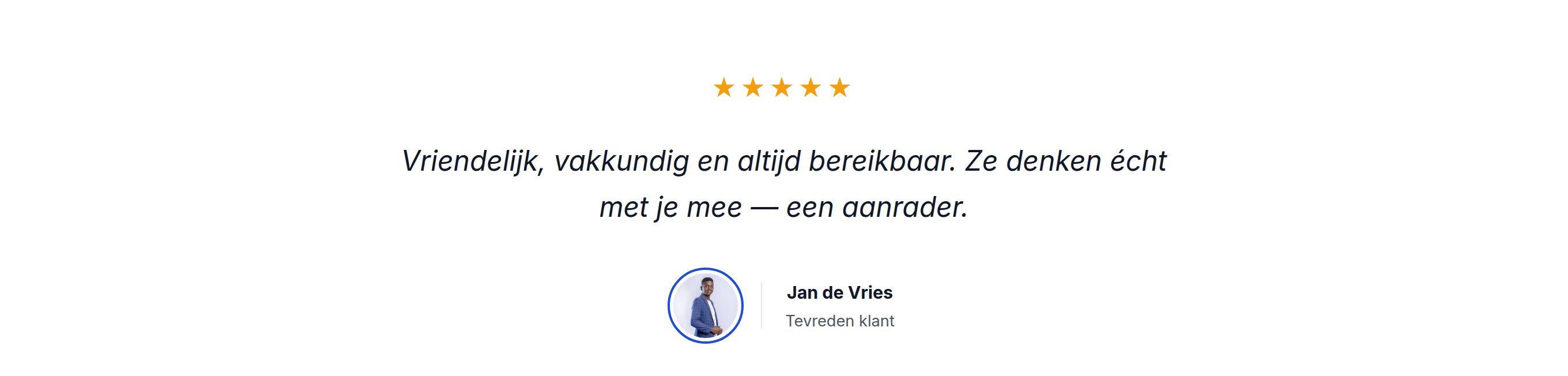 Voorbeeld van het blok Citaat