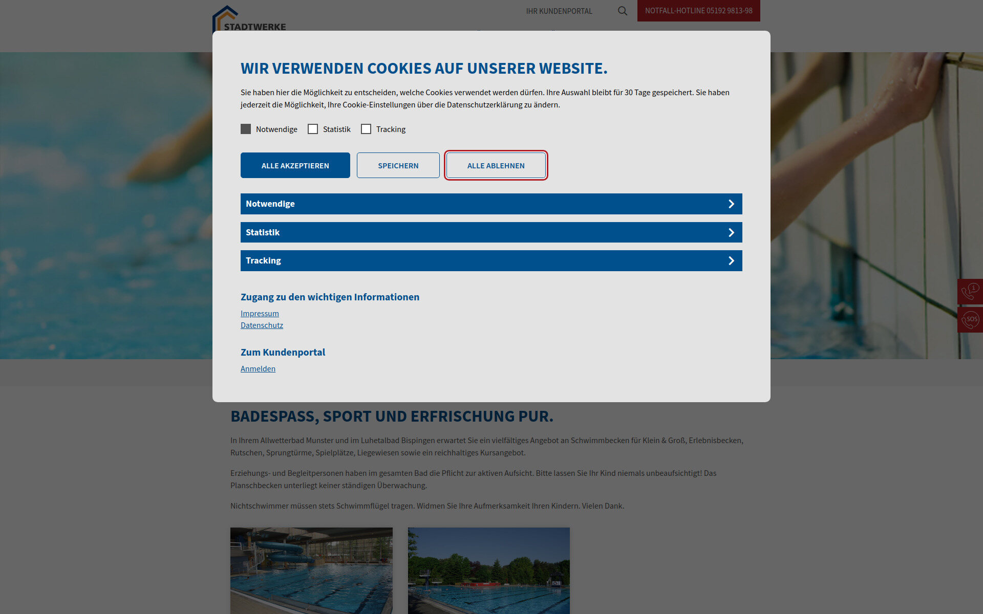 Schwimmbad Munster