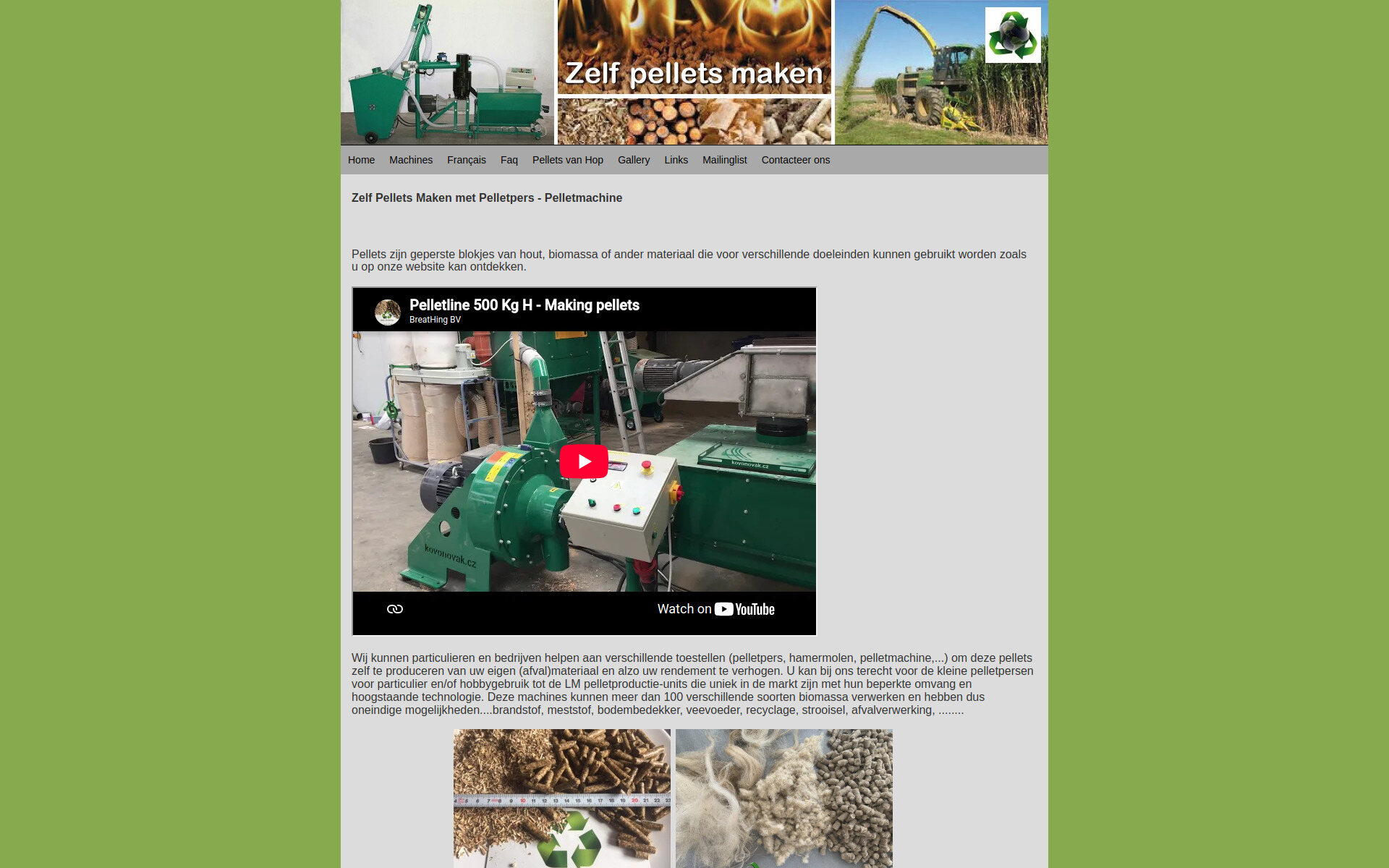 Zelf pellets maken