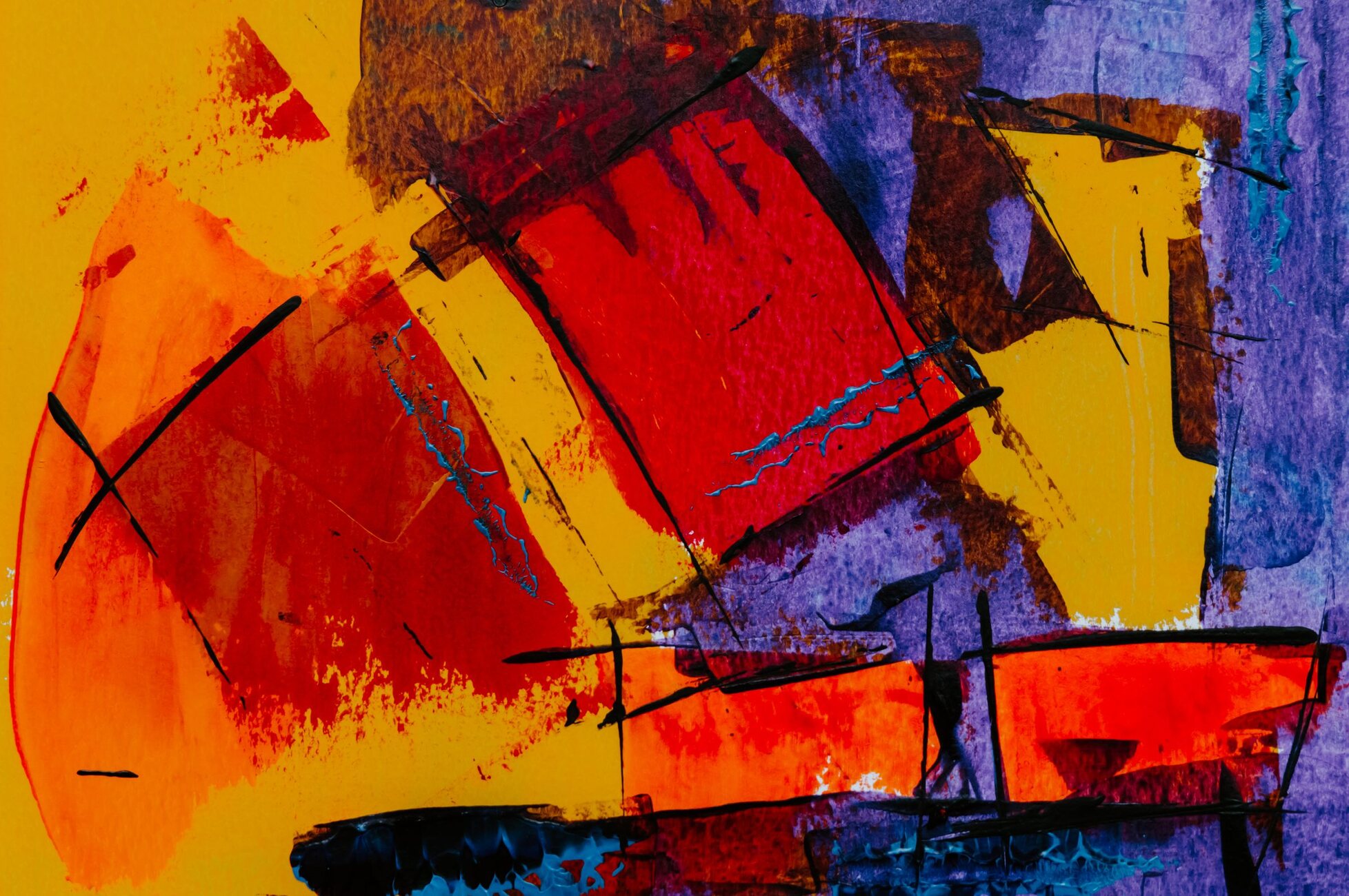 Getij I — acryl & mixed media op doek, 120 × 100 cm