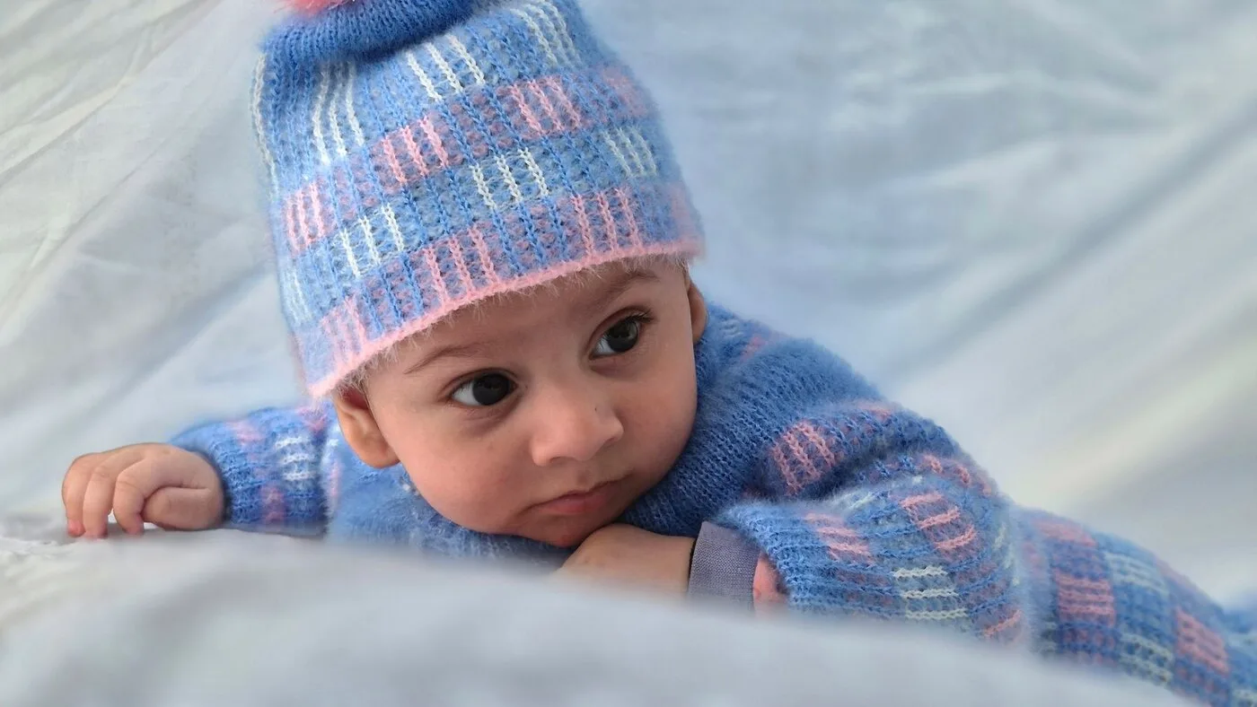 Gebreid babypakje